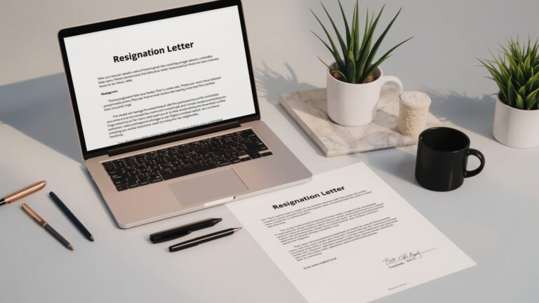 Professional resignation letter template for the USA. A ready-to-use format to quit your job politely with proper notice.