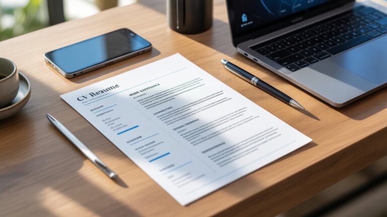 A visual tutorial on resume writing, highlighting essential elements and formatting for job applications.